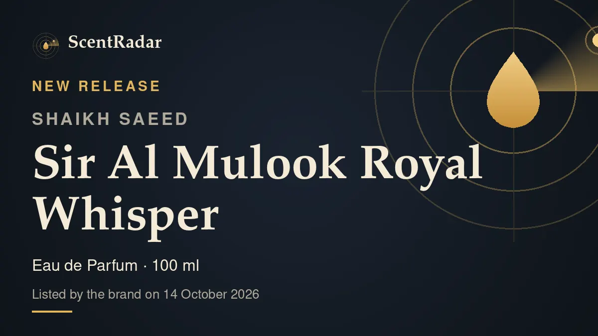 Shaikh Saeed Sir Al Mulook Royal Whisper